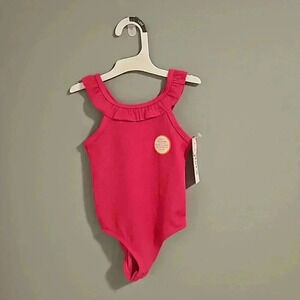 Carter's 18mth solid pink girls bathing suit